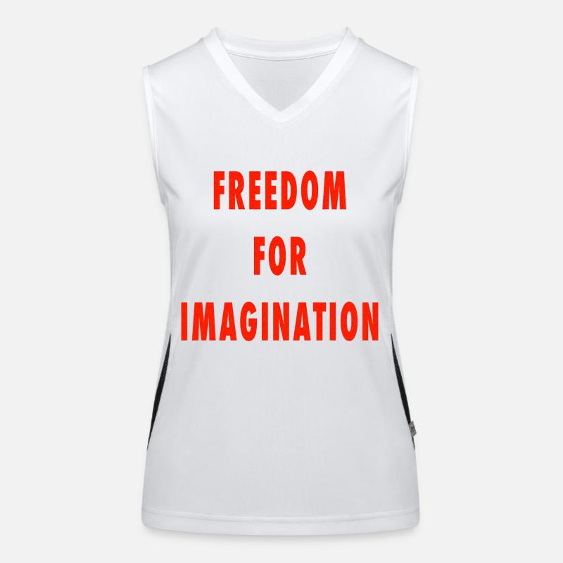 La liberté de l’imagination Débardeur respirant contrasté Femme