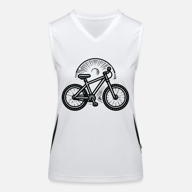 Vélo Bicyclette Débardeur respirant contrasté Femme