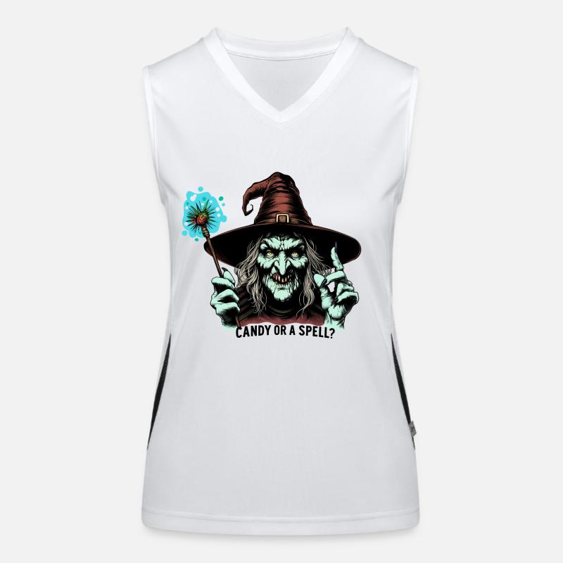 Candy or a spell ?? Women's Functional Contrast Tank Top
