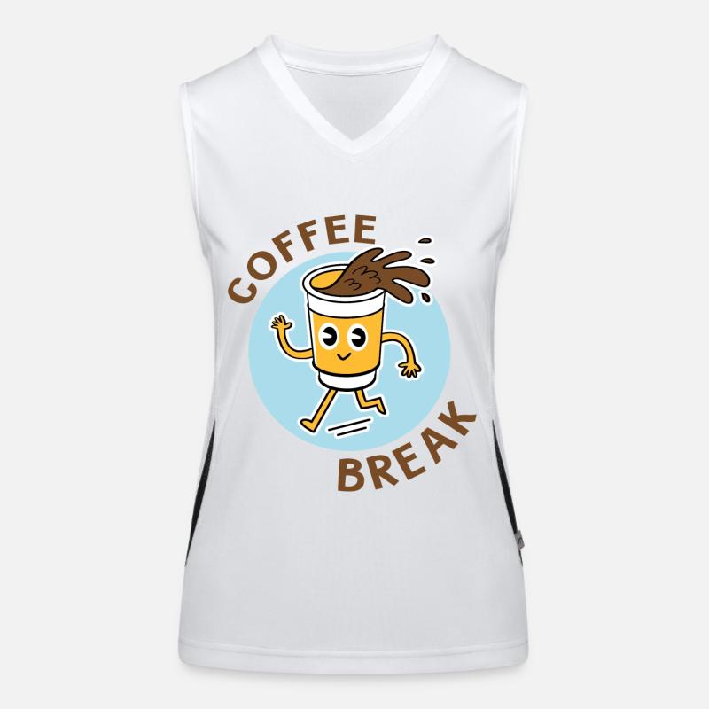 coffee break Débardeur respirant contrasté Femme