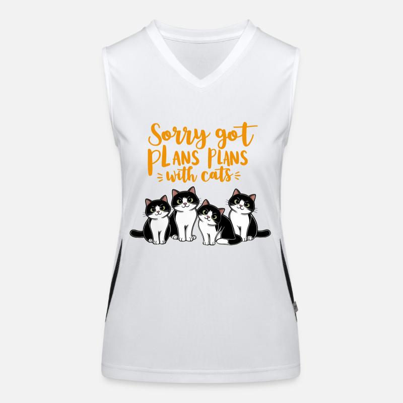 Catswith plans #2 Funktionelles Kontrast-Tank Top für Frauen