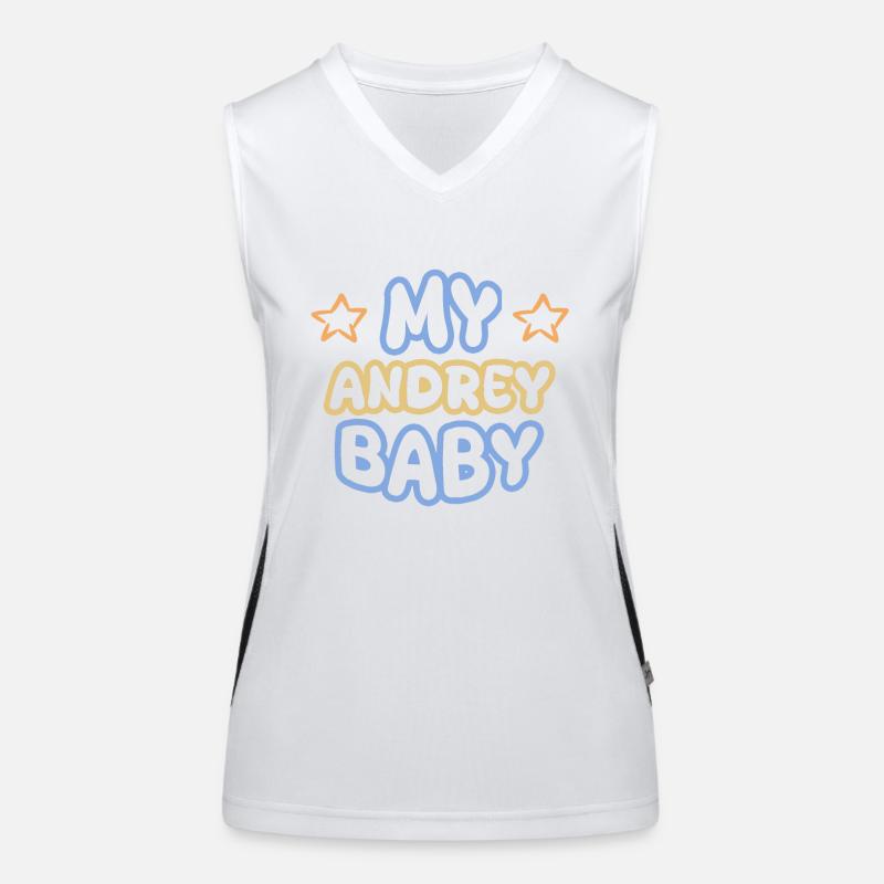 Andrey as a first name Women's Functional Contrast Tank Top