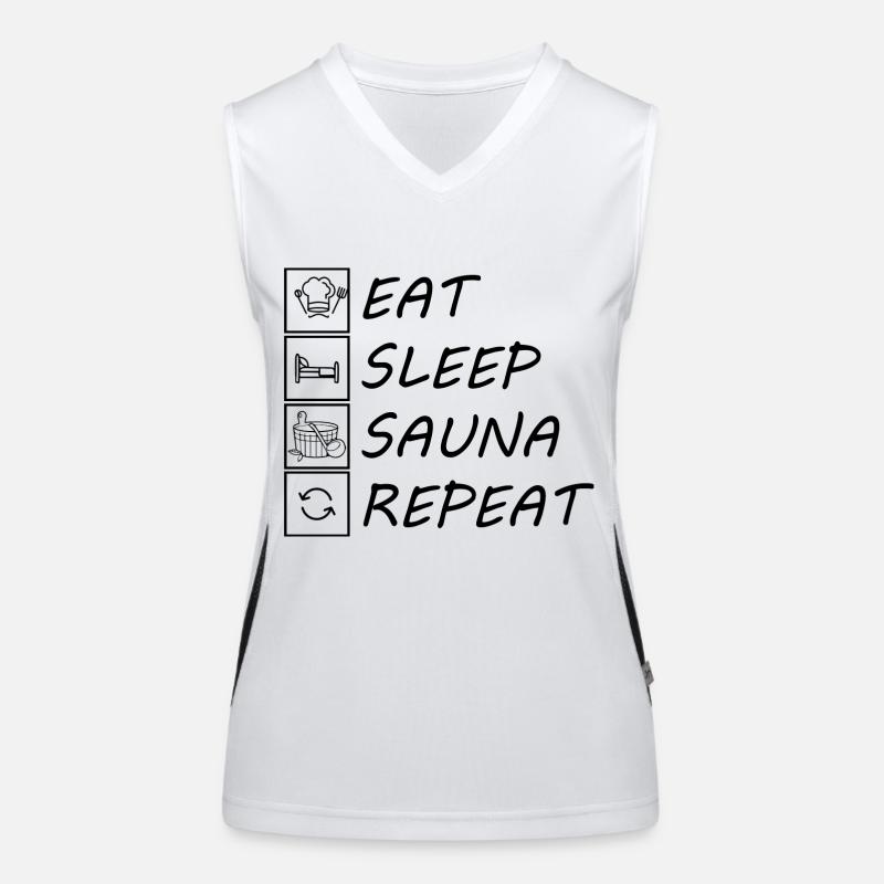 Sauna Wellness Spa Women's Functional Contrast Tank Top