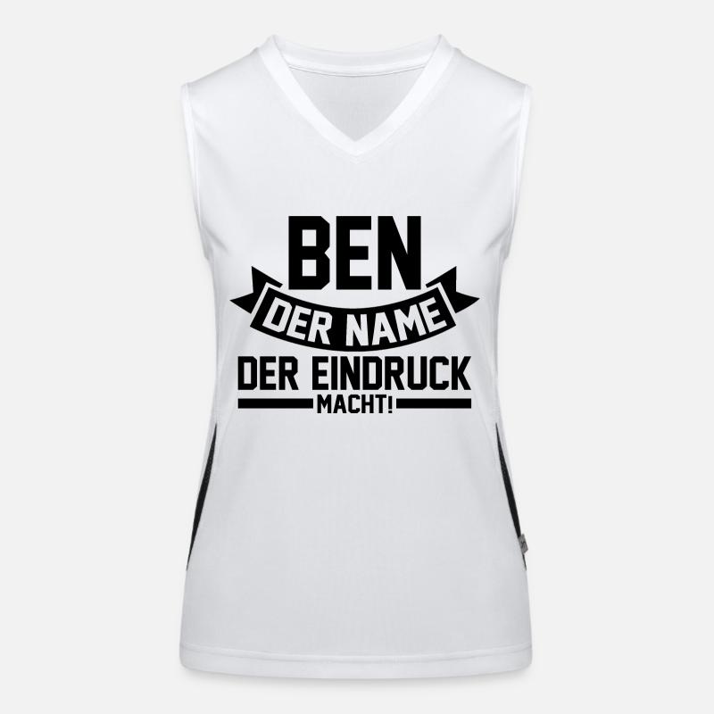 First name Ben Women's Functional Contrast Tank Top