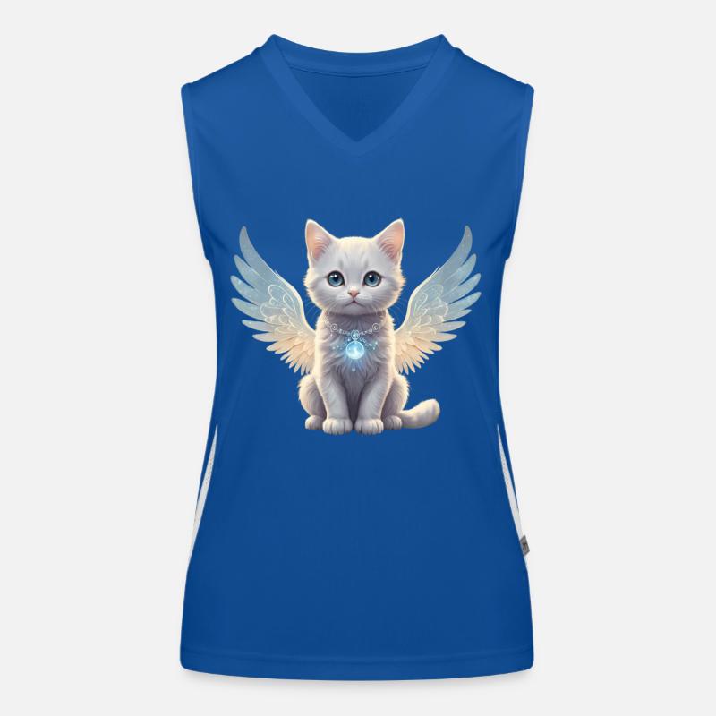 Engels-Katze Funktionelles Kontrast-Tank Top für Frauen
