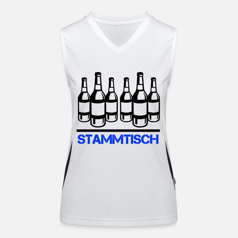 bierflasche stammtisch Funktionelles Kontrast-Tank Top für Frauen