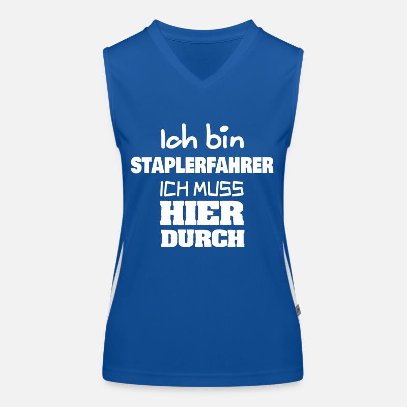 Beruf Staplerfahrer Funktionelles Kontrast-Tank Top für Frauen