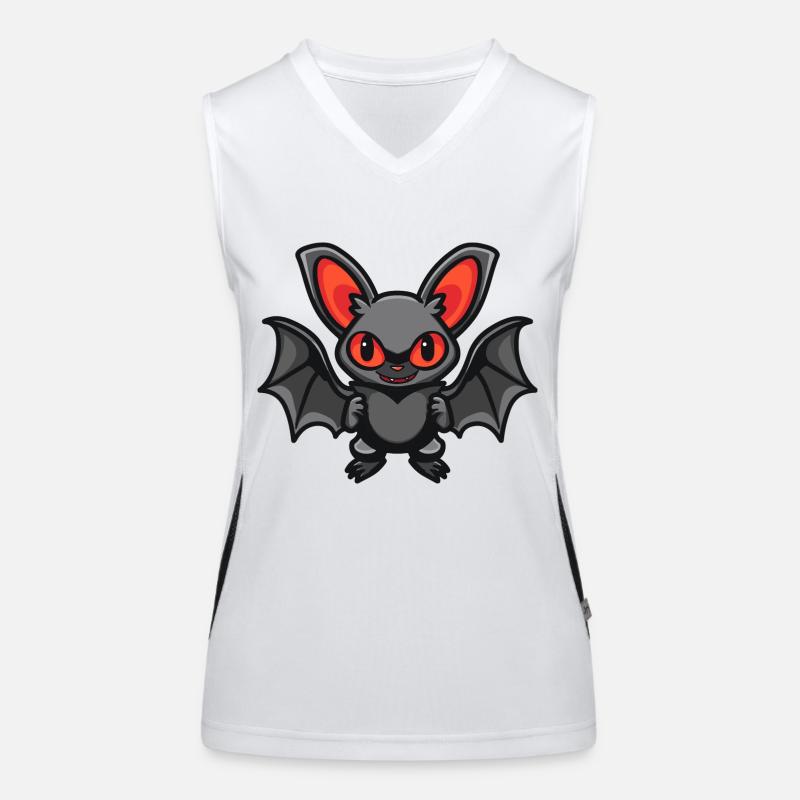Fledermaus Comic Funktionelles Kontrast-Tank Top für Frauen