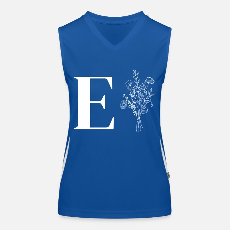 Minimalistische Blumen Funktionelles Kontrast-Tank Top für Frauen