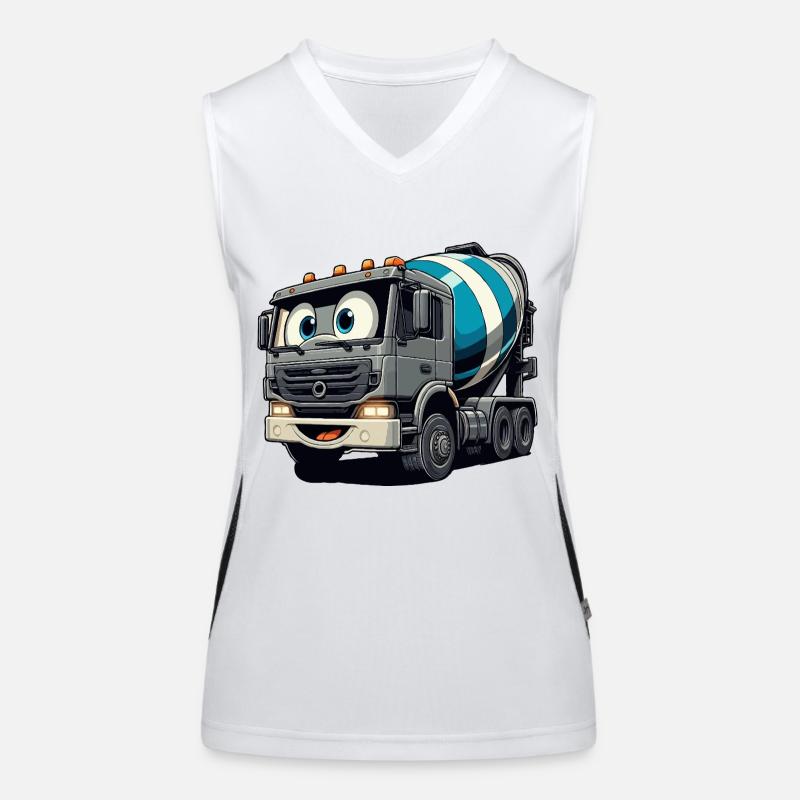 Cement Mixer Junior Women's Functional Contrast Tank Top