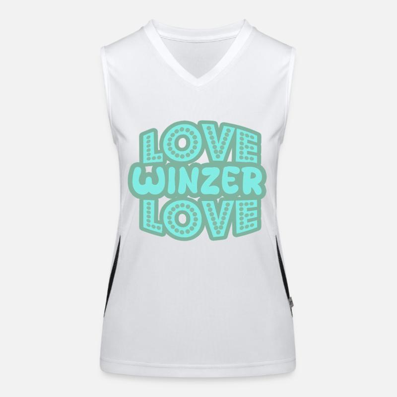 Spruch Winzer Funktionelles Kontrast-Tank Top für Frauen