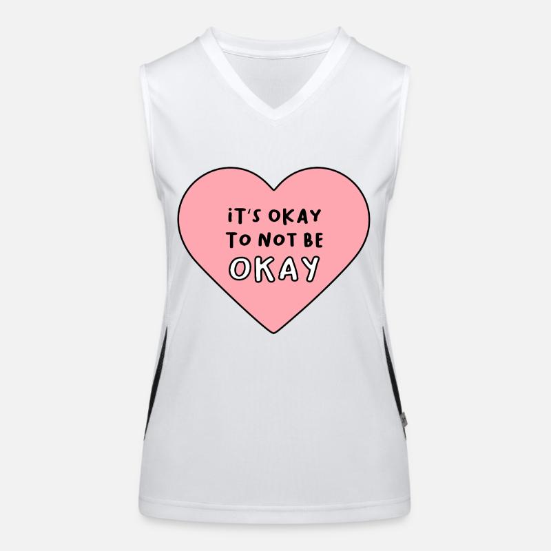 C’est normal de ne pas aller bien Débardeur respirant contrasté Femme