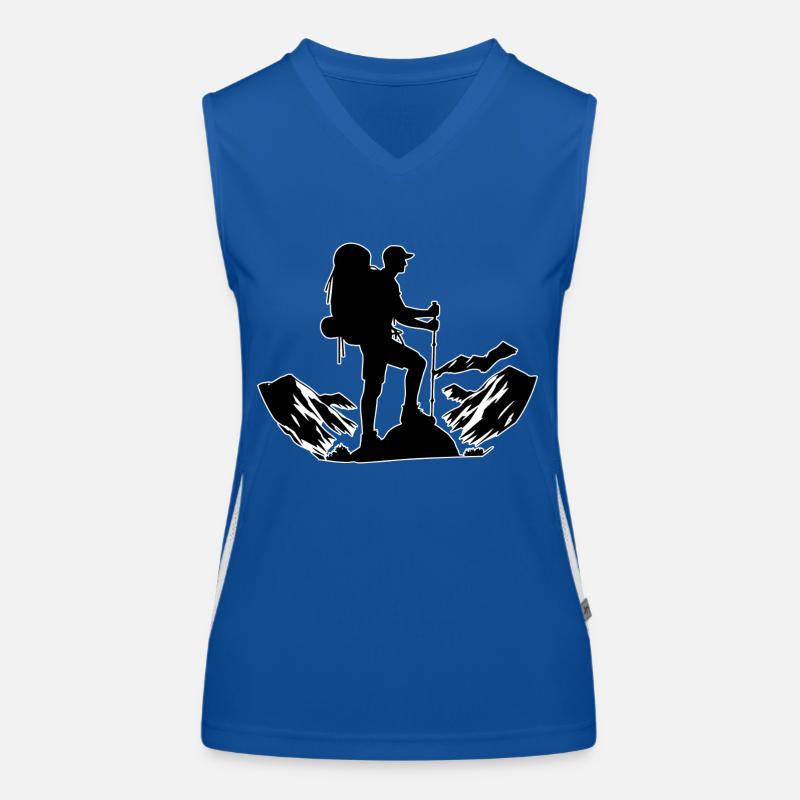 Wanderer Outline Women's Functional Contrast Tank Top