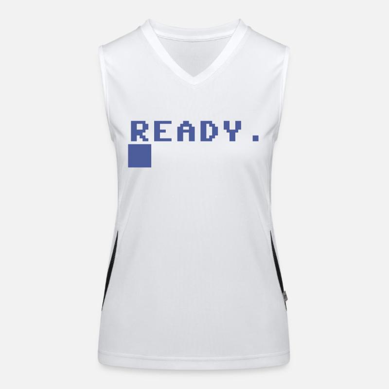 READY. C64 Meldung Funktionelles Kontrast-Tank Top für Frauen