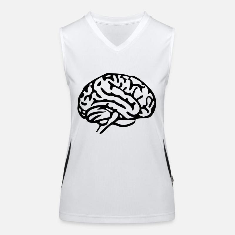 Gehirn Funktionelles Kontrast-Tank Top für Frauen