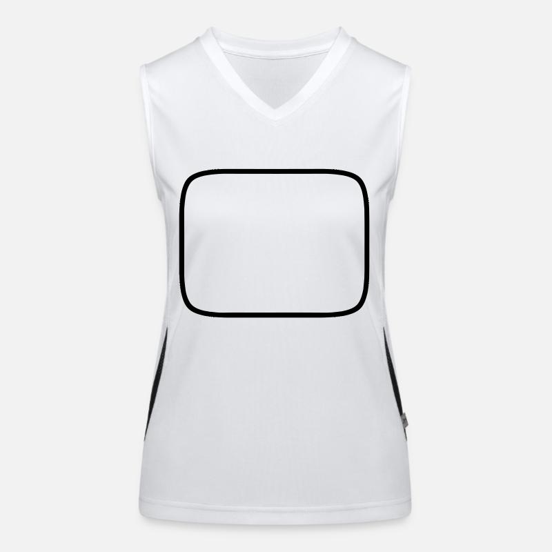 tv_schirm Funktionelles Kontrast-Tank Top für Frauen