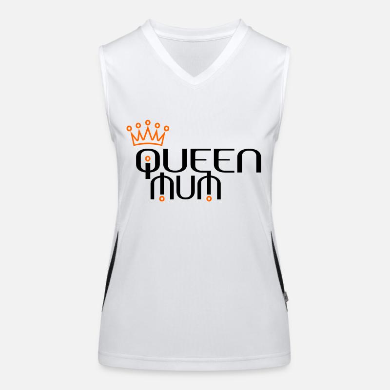 QUEEN MUM mit Krone Funktionelles Kontrast-Tank Top für Frauen