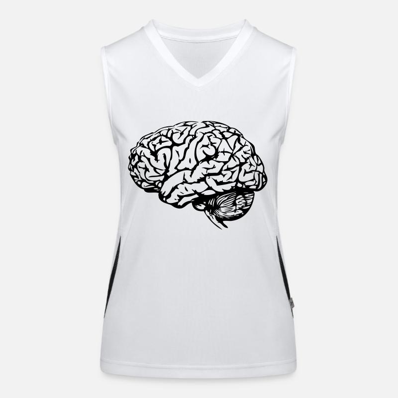 Gehirn Funktionelles Kontrast-Tank Top für Frauen