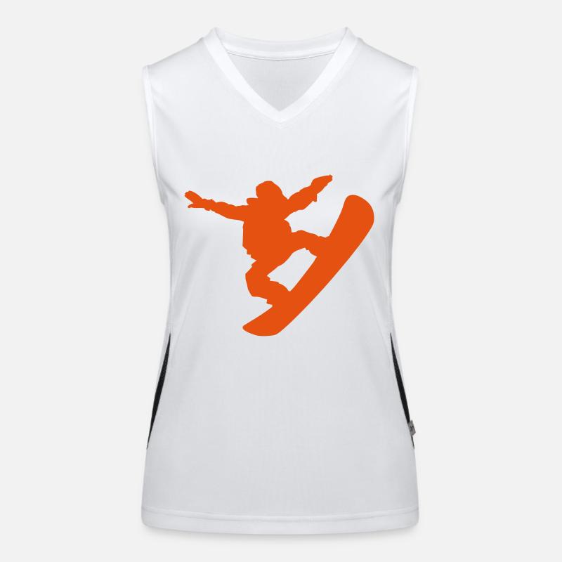 snowboarding Funktionelles Kontrast-Tank Top für Frauen
