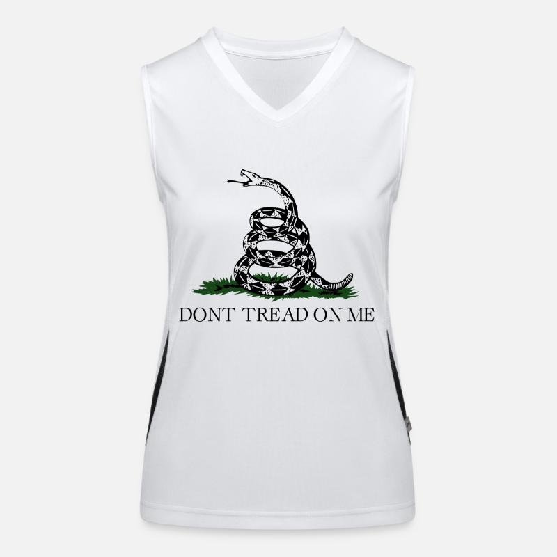 dont tread on me Women's Functional Contrast Tank Top