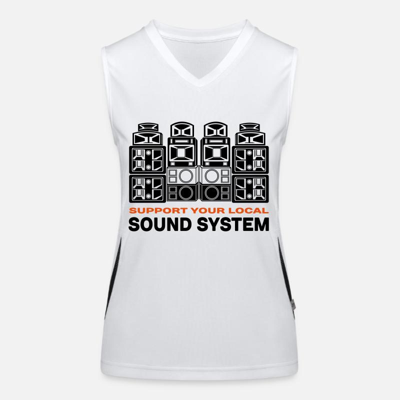 support sound system Débardeur respirant contrasté Femme