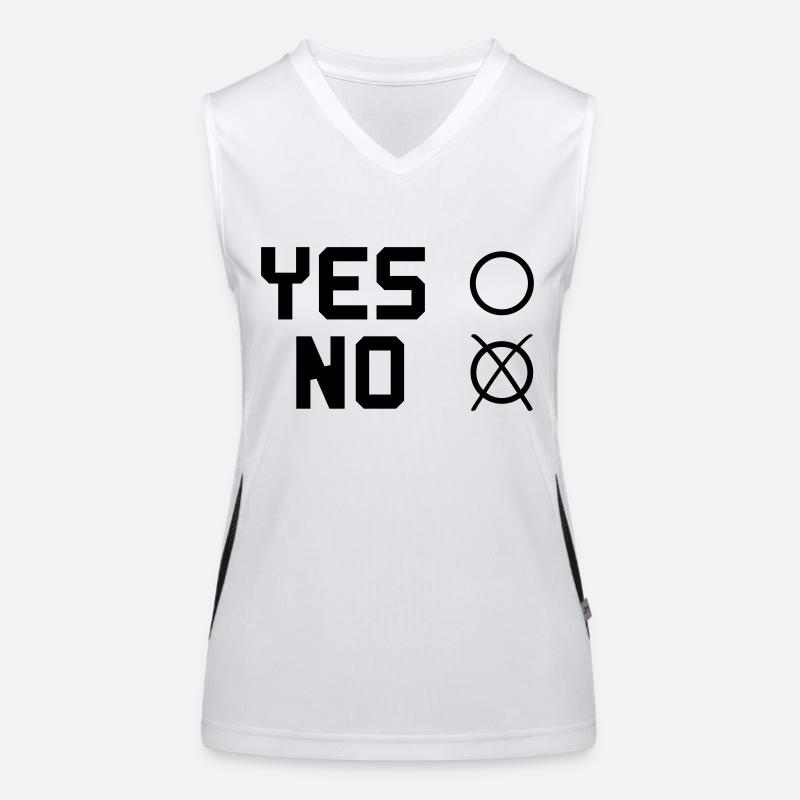 yes NO Women's Functional Contrast Tank Top