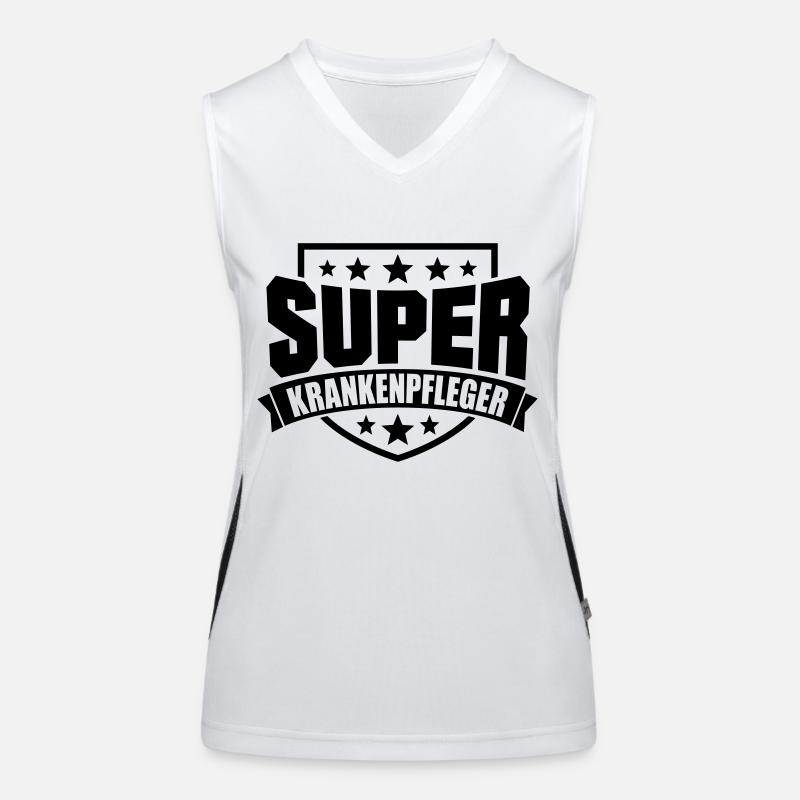Super Krankenpfleger Funktionelles Kontrast-Tank Top für Frauen