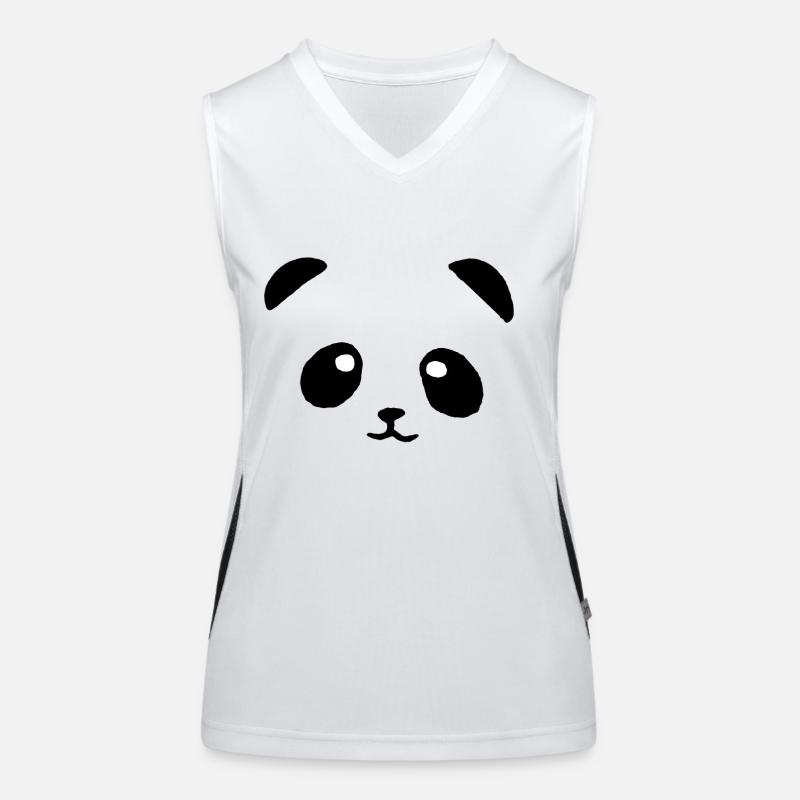 panda face Débardeur respirant contrasté Femme