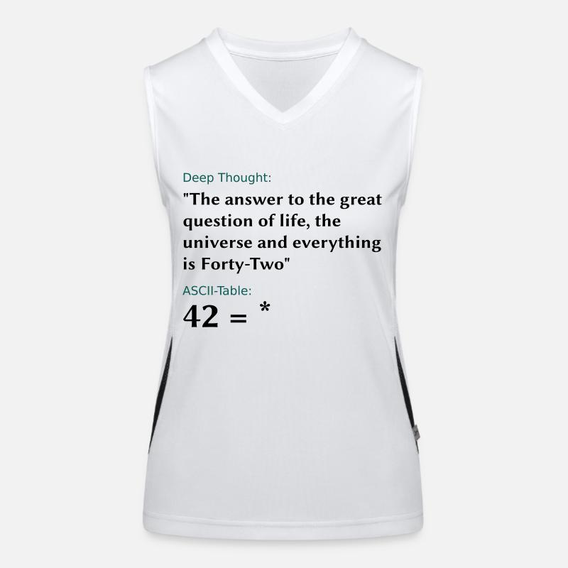 42 = * Funktionelles Kontrast-Tank Top für Frauen