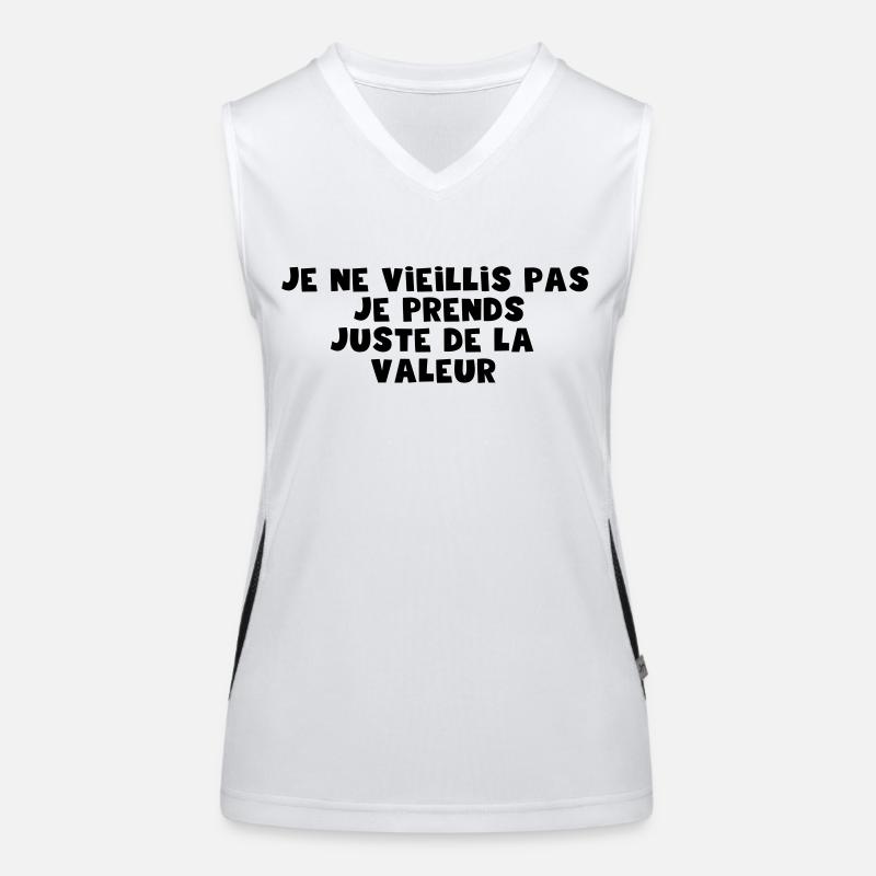juste de la valeur Débardeur respirant contrasté Femme