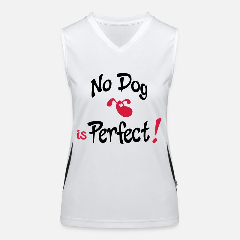 Hund Funktionelles Kontrast-Tank Top für Frauen