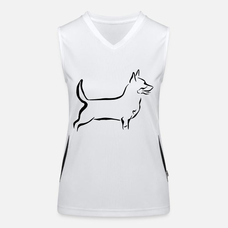 Lancashire Heeler Débardeur respirant contrasté Femme