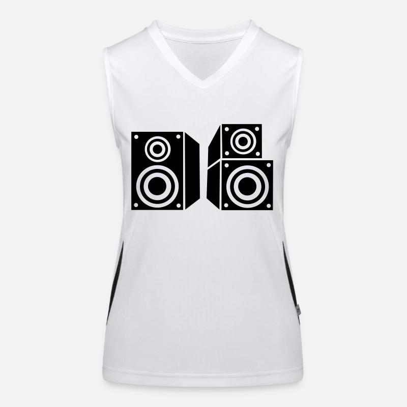 Music speaker Women's Functional Contrast Tank Top