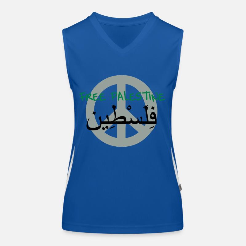 Palästina Funktionelles Kontrast-Tank Top für Frauen