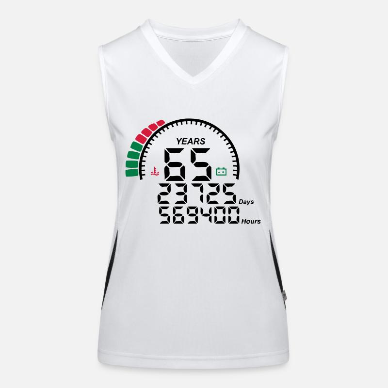 years 65 years anniversary meter Women's Functional Contrast Tank Top