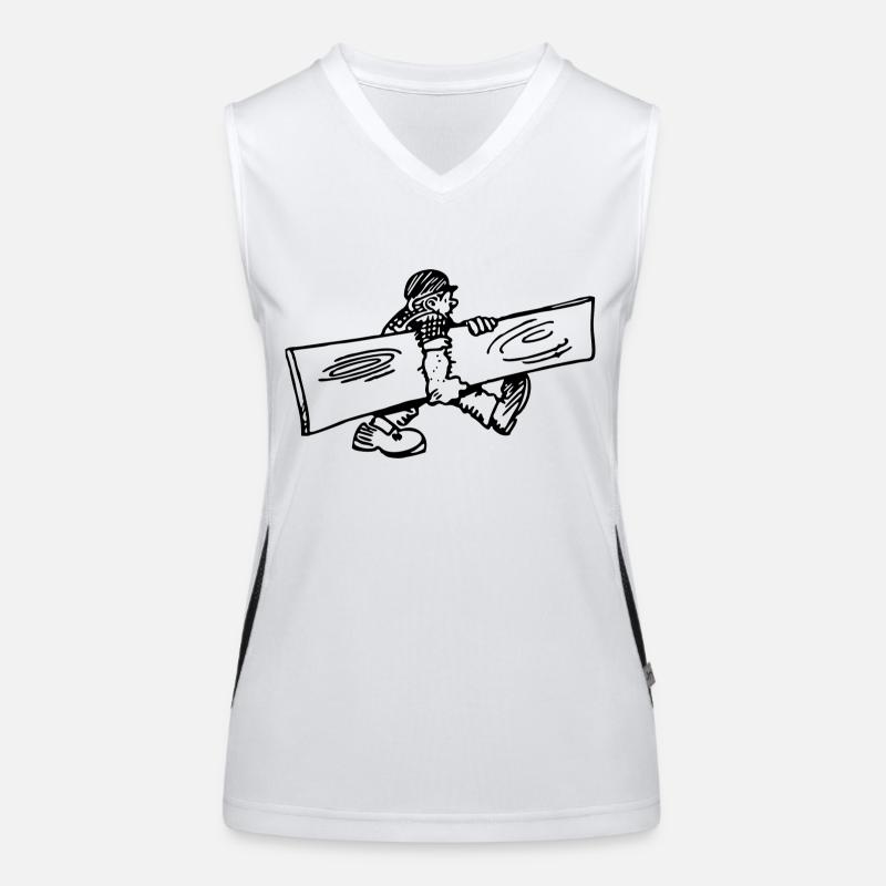 charpentier menuisier charpentier charpentier Débardeur respirant contrasté Femme