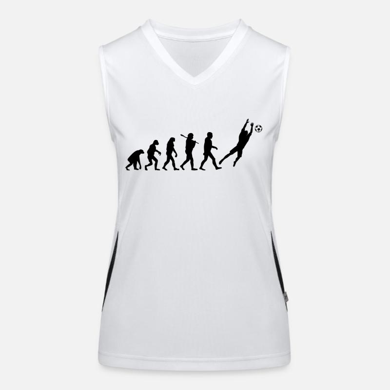 Fußball Torwart - Women's Functional Contrast Tank Top - white/black