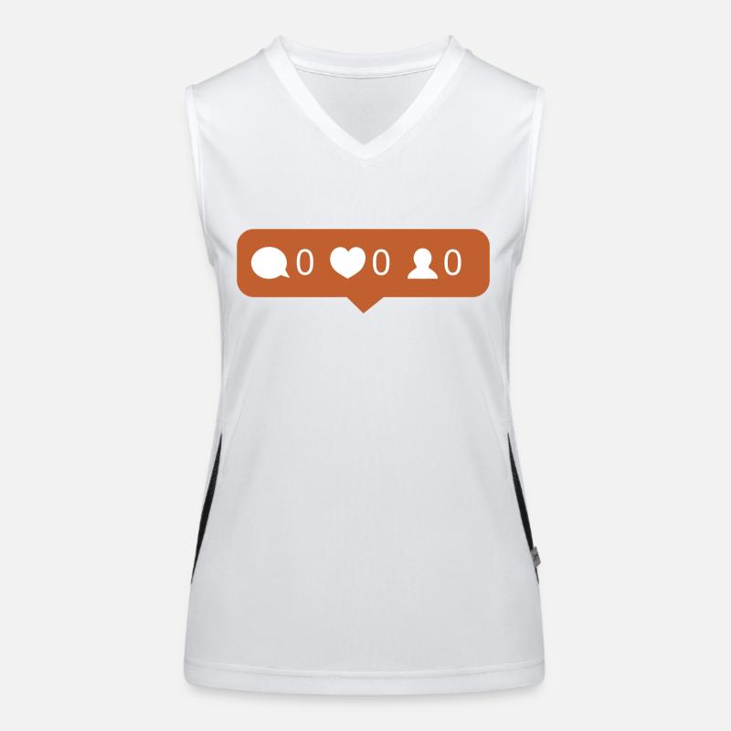 Instagram Herz Funktionelles Kontrast-Tank Top für Frauen