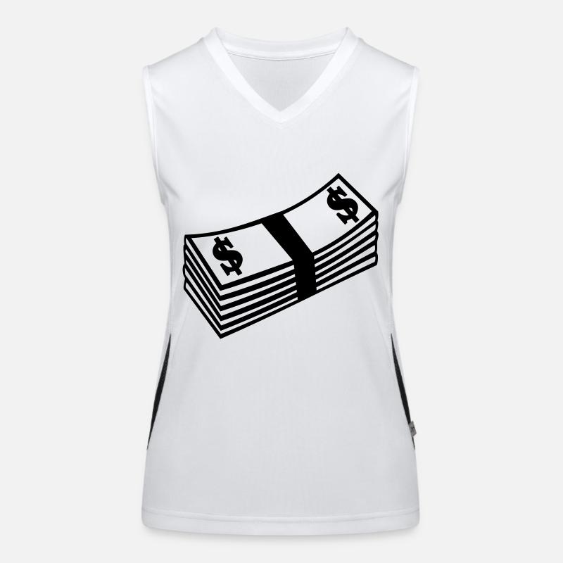 Dollar Geld Funktionelles Kontrast-Tank Top für Frauen