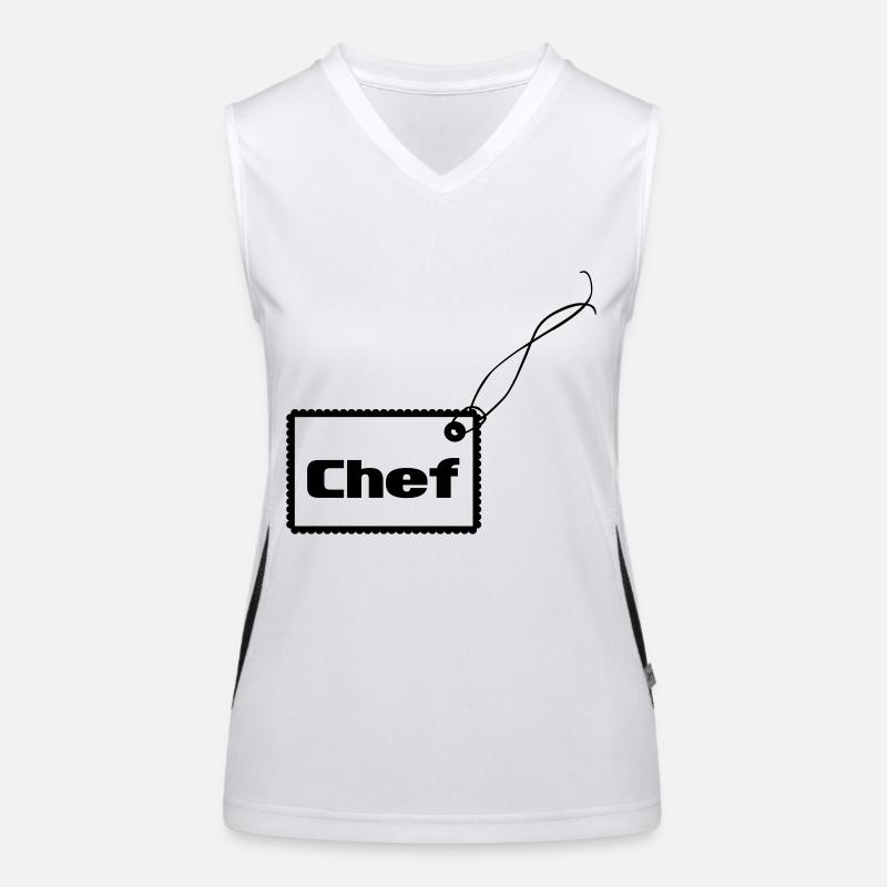 Chef Anhänger Funktionelles Kontrast-Tank Top für Frauen