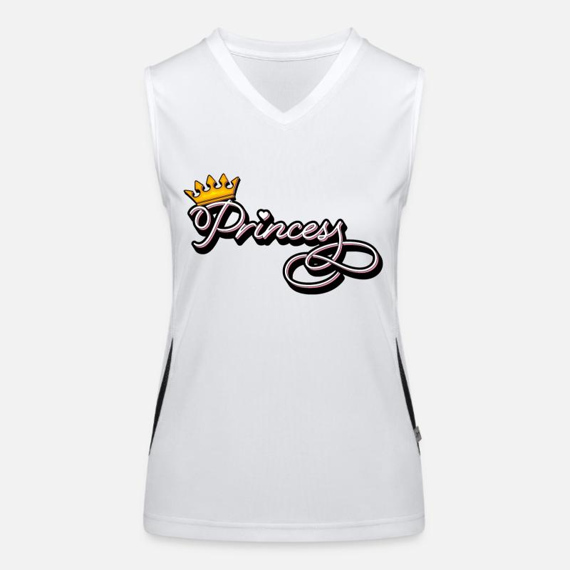 Princess - Das Prinzessinendesign Funktionelles Kontrast-Tank Top für Frauen