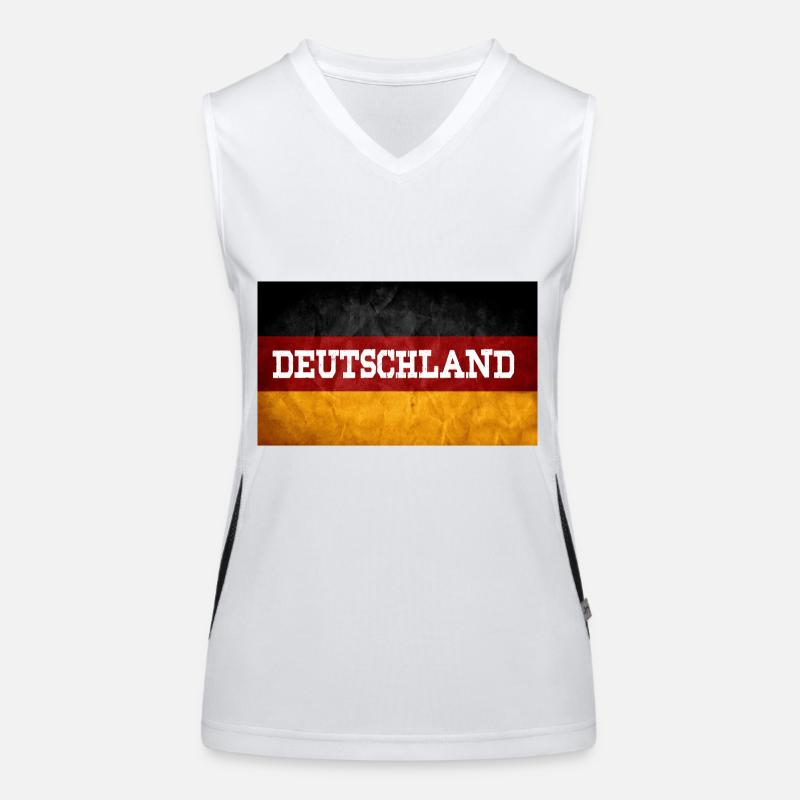 DEUTSCHLAND Funktionelles Kontrast-Tank Top für Frauen