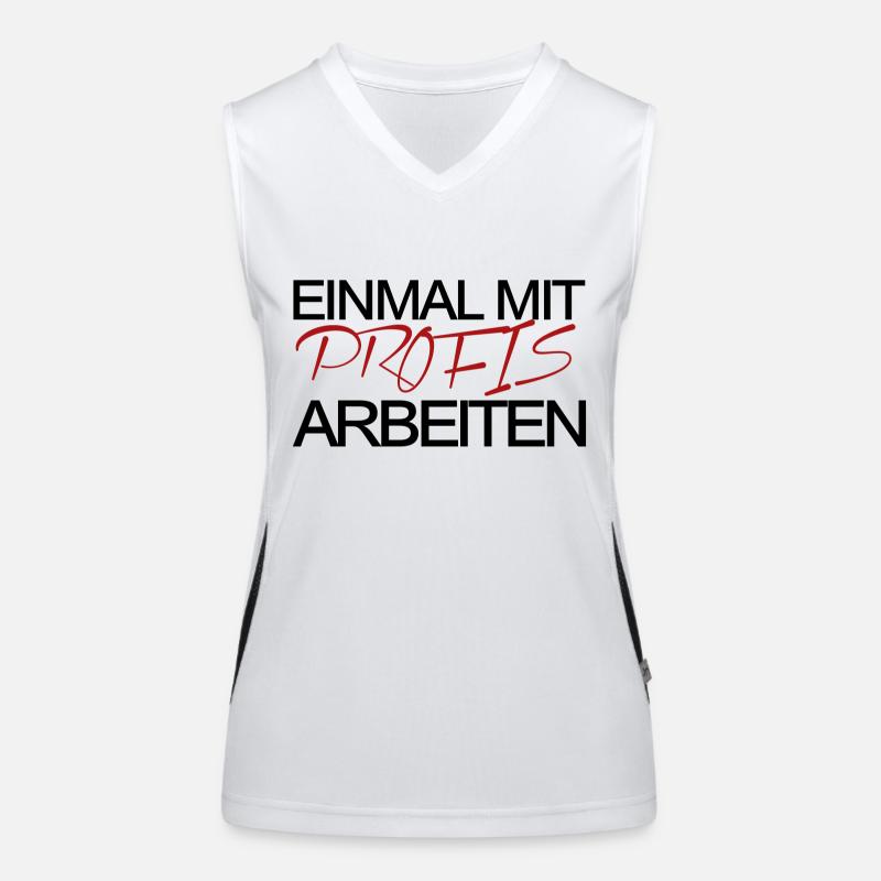 Einmal mit Profis arbeiten! Funktionelles Kontrast-Tank Top für Frauen