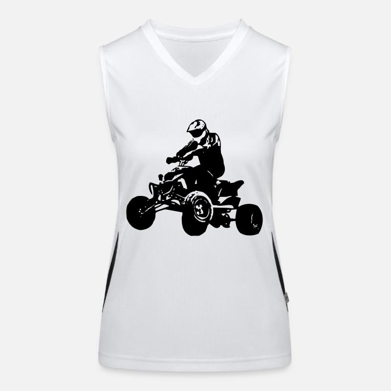 quad2 Funktionelles Kontrast-Tank Top für Frauen