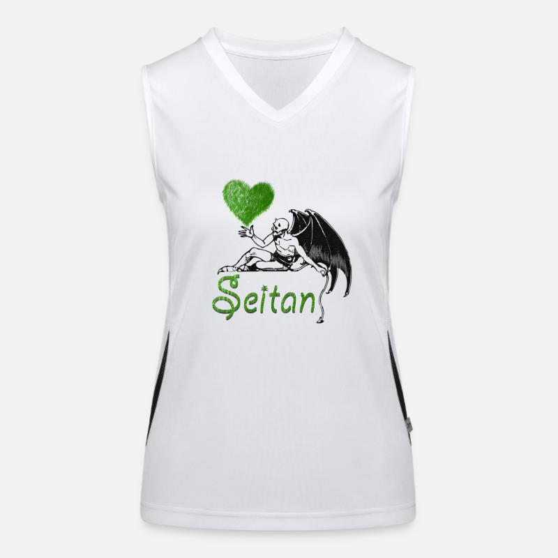 Green Seitan Women's Functional Contrast Tank Top