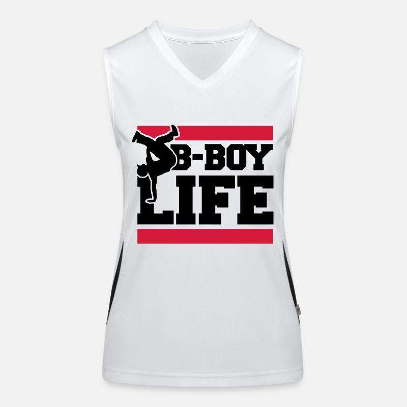 b_boy_life_c2 Débardeur respirant contrasté Femme