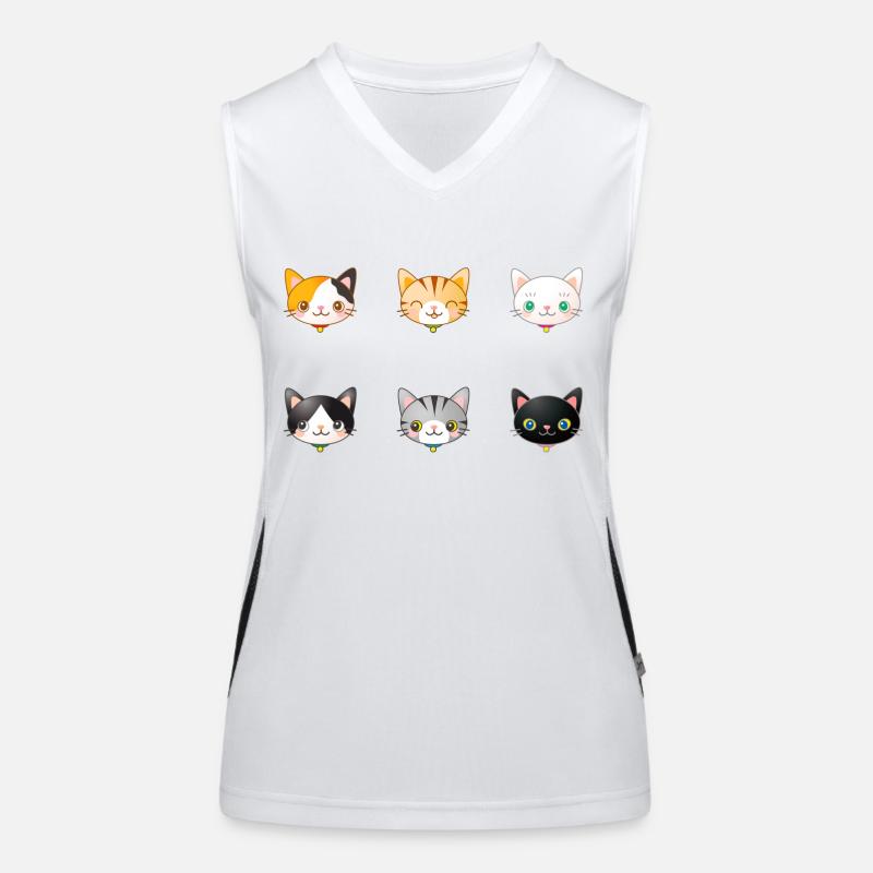chats Débardeur respirant contrasté Femme