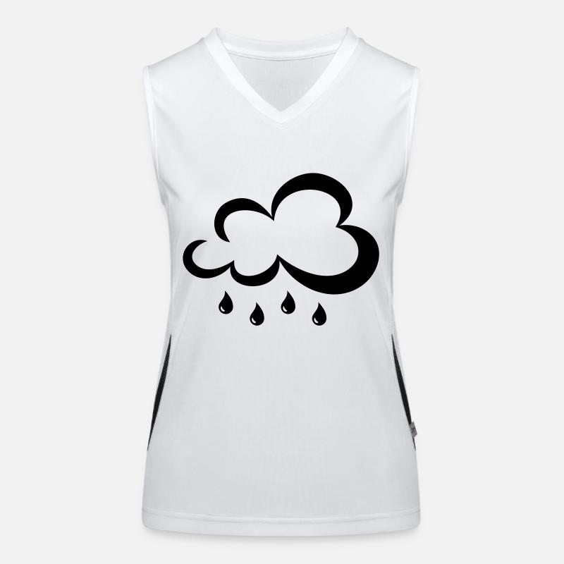 Regenwolke Funktionelles Kontrast-Tank Top für Frauen
