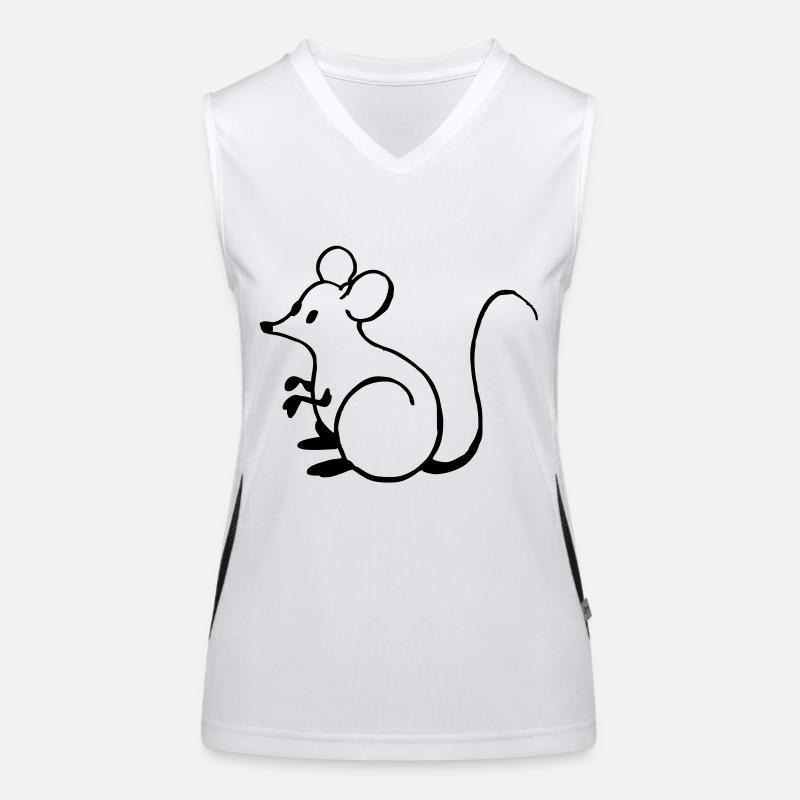 Maus Funktionelles Kontrast-Tank Top für Frauen