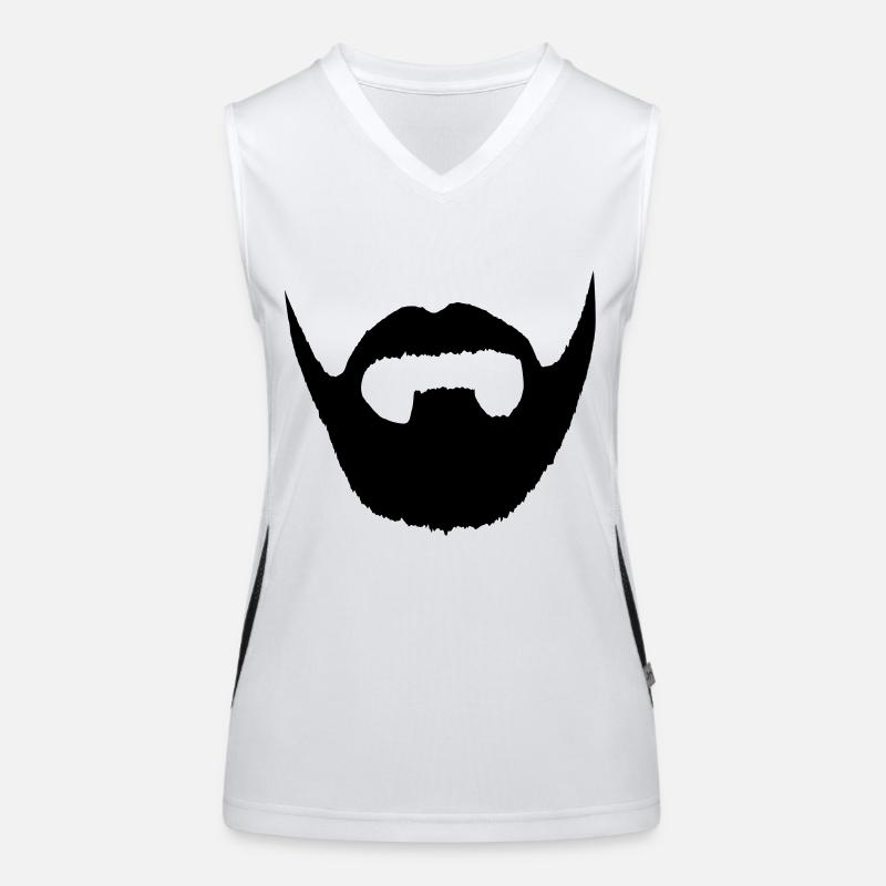 Trage Bart! Funktionelles Kontrast-Tank Top für Frauen